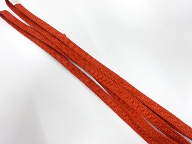 未使用品　正絹　帯留め用　手組三分紐